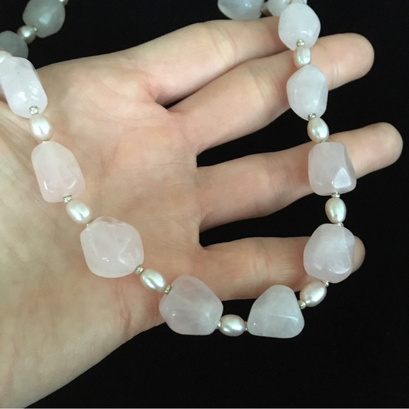 Vintage Sterling Silver Gemstone Necklace - Picture 5 of 6